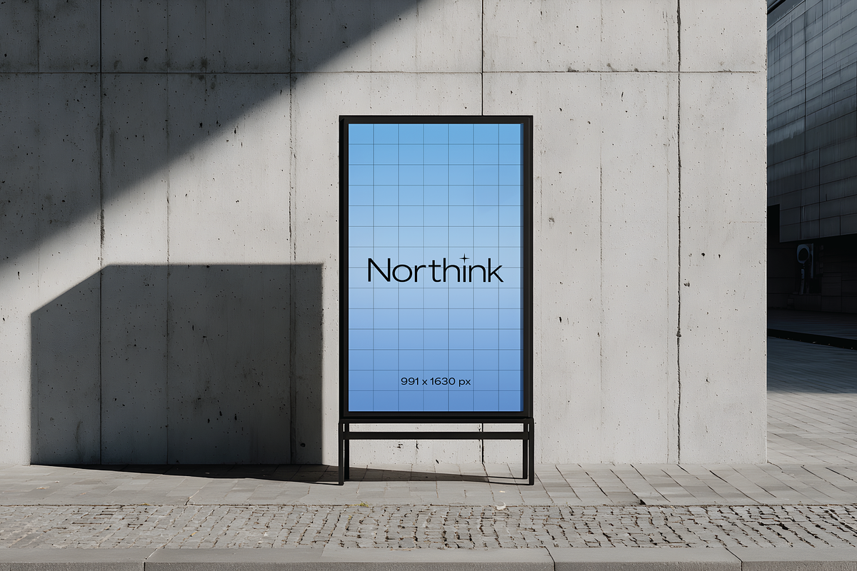 Modern Urban Street Sign Mockup, a Mockup by Northink (Photo 2 of 2)