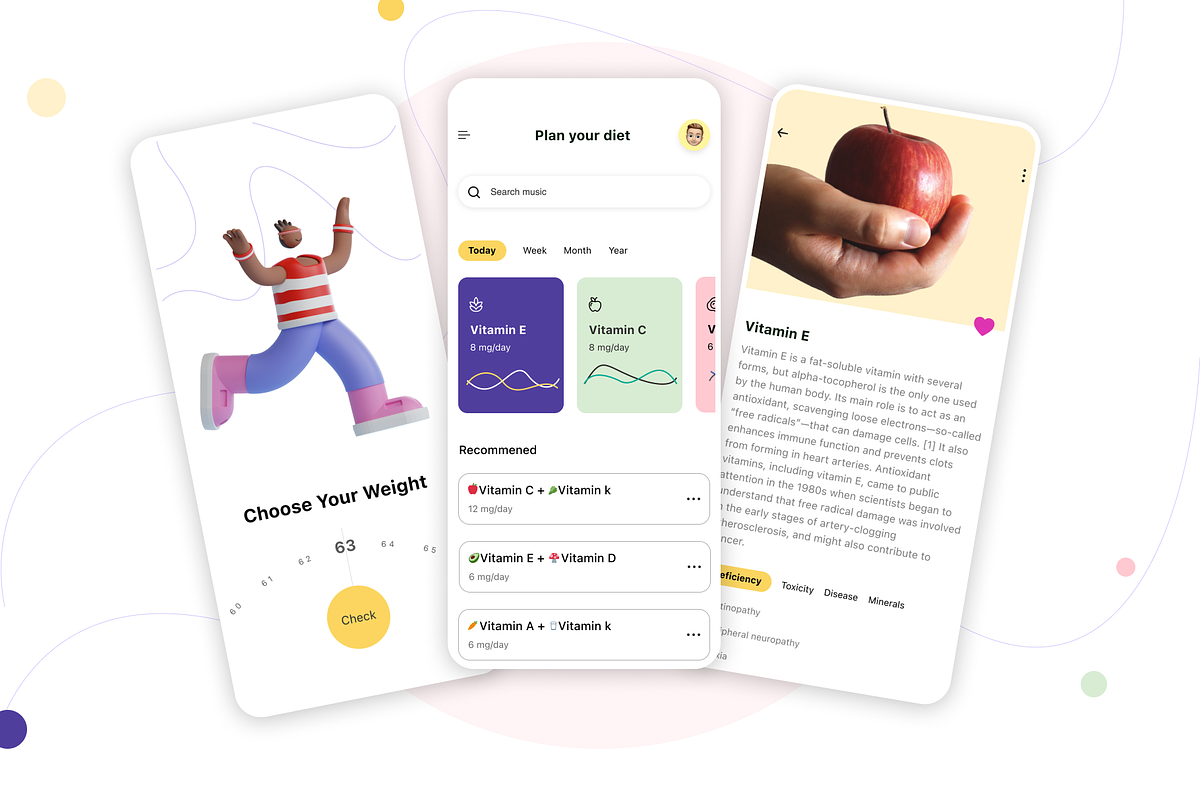 Diet Planning App Concept, a Templates & Theme by saravanan_n1 (Photo 1 of 5)