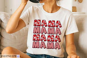 Mama Mom Mother Trendy PNG SVG, a Graphic by mh_arif
