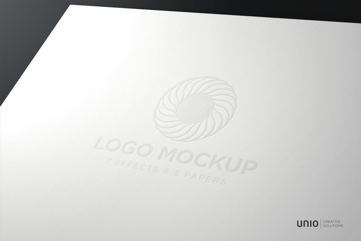 Logo Mockup, an Advertising Mockup by Unio Designs (Photo 3 of 6)