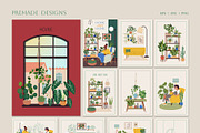 Home Plants | House Plants in Pots, a Decorative Illustration by Berentine.art (Thumbnail 11 of 16)
