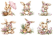Whimsical Summer Bunny, an Illustration by Designking (Thumbnail 2 of 5)