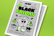 Neon Pop Art Black Friday Flyer Set, a Flyer Template by graphicook (Thumbnail 2 of 3)