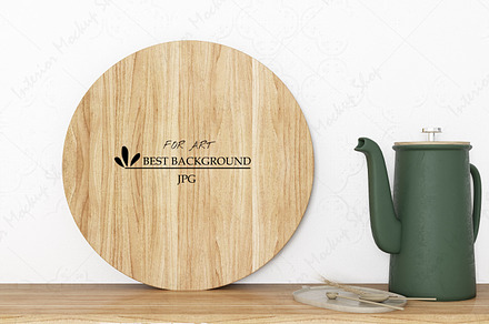 Wooden Kitchen Board, a Print Template by Mockup Shop