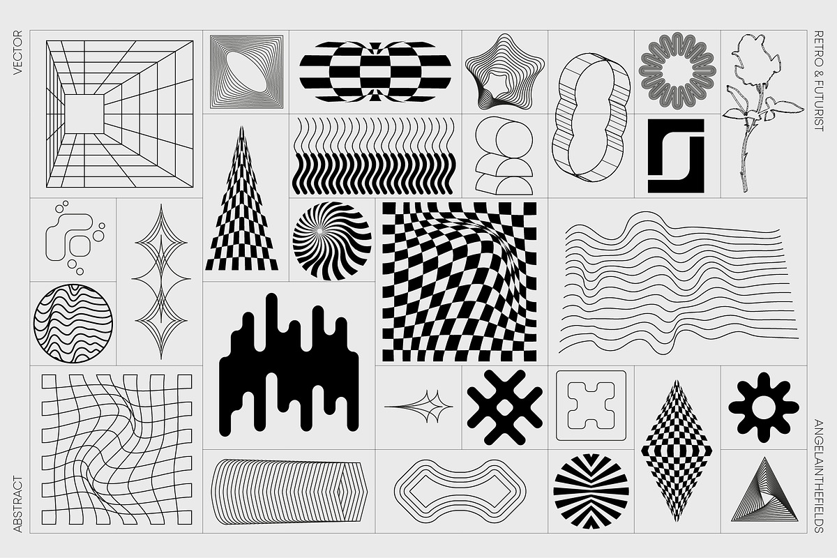 Retro Futurist Abstract Collection 2, an Object Graphic by angelainthefields (Photo 2 of 8)