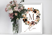 Coffe & Nude Watercolor Flowers PNG, a Decorative Illustration by whiteheartdesign (Thumbnail 7 of 11)