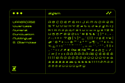 Algem - Futuristic Display Font, a Symbol Font by Font For Zula™ (Thumbnail 3 of 19)