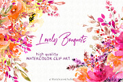 Lovely Bouquets - Watercolor, an Illustration by MariaScaroniAtelier (Thumbnail 2 of 8)