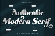 Shaqilla - modern serif, a Serif Font by ribethstudio (Thumbnail 2 of 15)