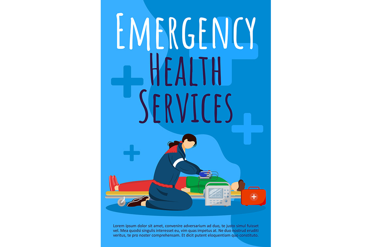 Emergency health service brochure, a Poster Template by IMG visuals ...