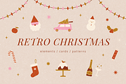 Retro Christmas, a Seasonal Illustration by kondratya (Thumbnail 1 of 12)
