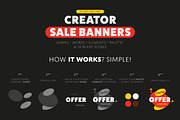 Sale banner and Discount tag kit, a Templates & Theme by Alfazet Chronicles (Thumbnail 6 of 11)