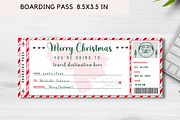 Christmas Plane Boarding Pass, a Card Template by YasdeyDesigns (Thumbnail 7 of 8)