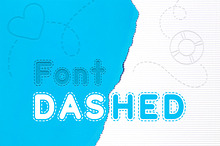 Dashed Font