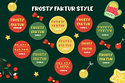 Frosty Faktur - Christmas Font, a Font by PutraCetol Studio (Thumbnail 6 of 11)