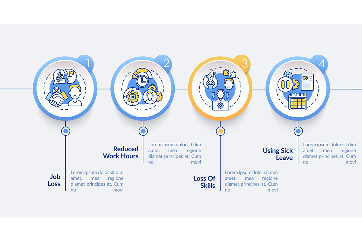 Remote working vector infographic, a Templates & Theme by IMG Visuals