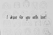 Hand Drawn Women Faces, a Person Illustration by Palau (Thumbnail 7 of 8)