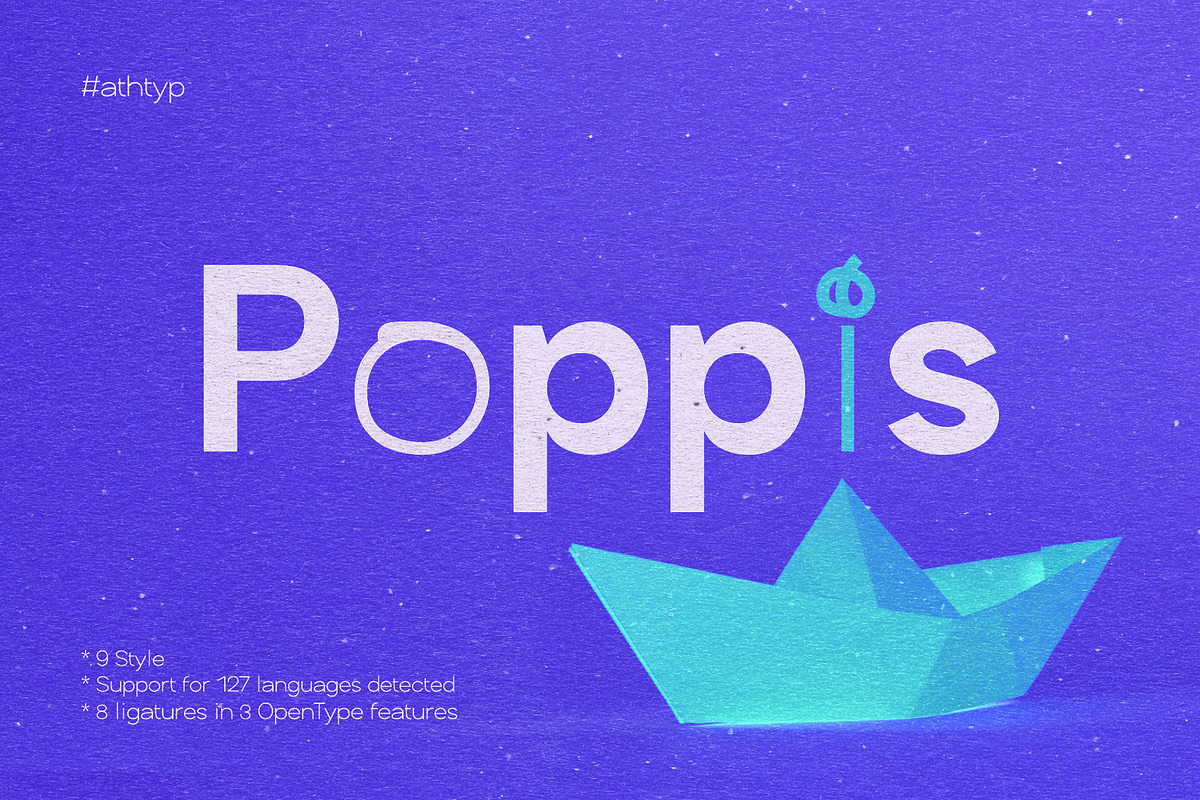 Poppis - Branding Logo Typeface, a Sans Serif Font by AuthenType (Photo 1 of 15)