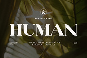 Human Elegant Serif Font Typeface, a Serif Font by Perfectype (Thumbnail 1 of 6)
