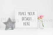 Floral Frame Mockups Mini Bundle, a Print Template by Plums Pixel Love (Thumbnail 3 of 4)