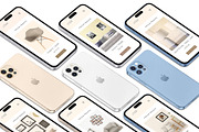 3D iPhone Presentation Mock-Up 18, an iPhone Mockup by Graphicsworld125 (Thumbnail 3 of 7)
