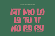 Monci - Fancy Display, a Sans Serif Font by Marvadesign (Thumbnail 10 of 11)