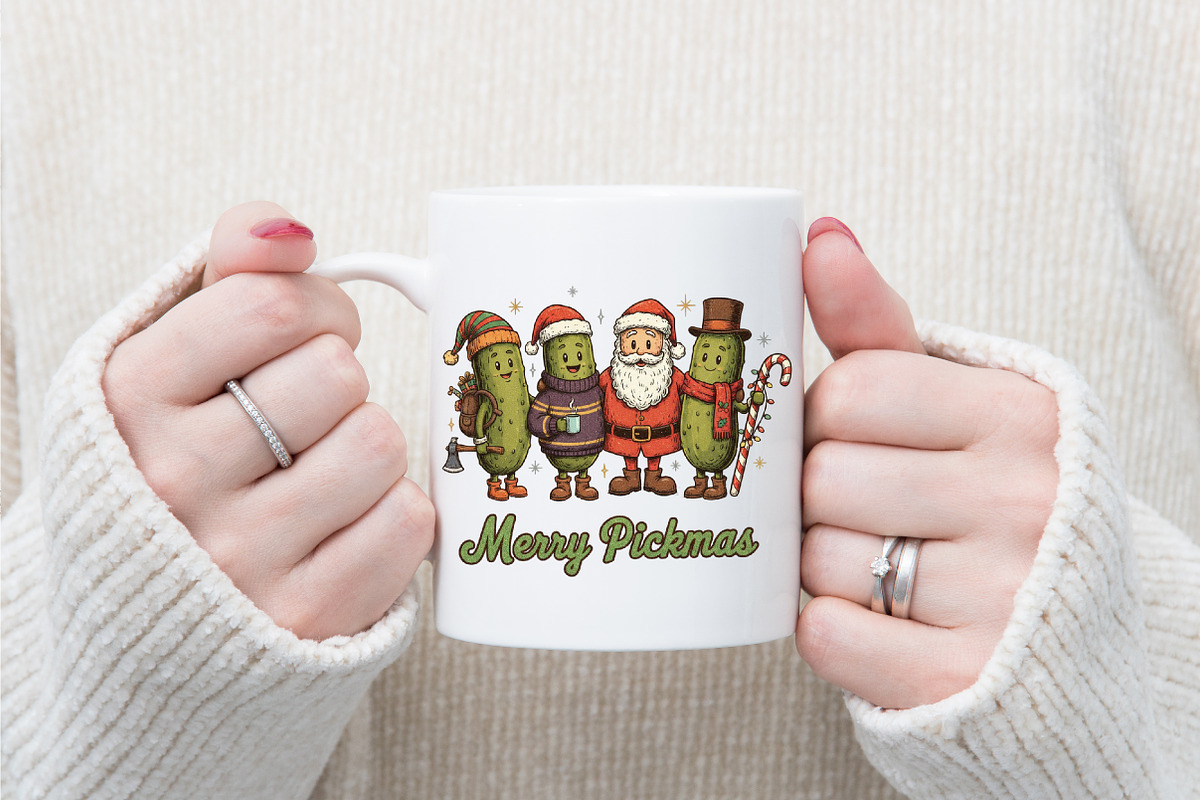 Funny Pickle Christmas PNG, an Illustration by designcity5 (Photo 2 of 8)