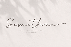 Semethone - Modern Calligraphy Font