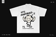 Retro Soccer Ball Character T-Shirt, a Sport Illustration by shaondesigns (Thumbnail 3 of 6)