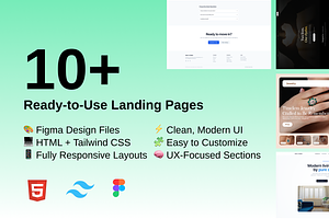 10+ Modern Landing Pages, a Landing Page Template by PetersTouch Creative