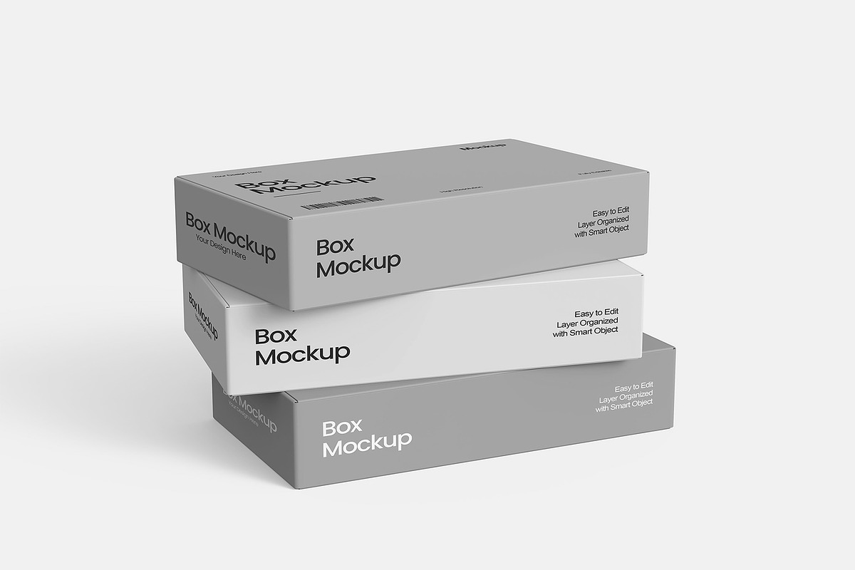 Stacked Packaging Box Mockup, an Advertising Mockup by graphypix (Photo 3 of 4)