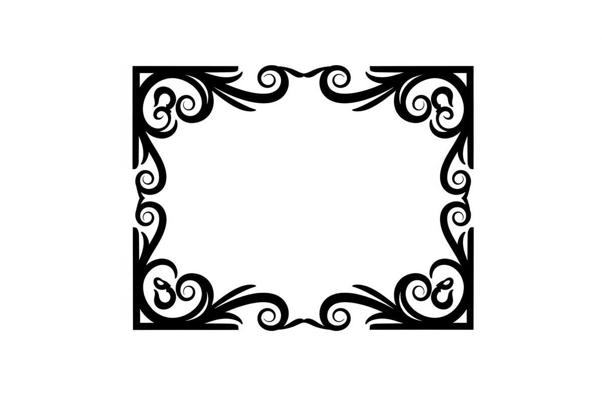 Vintage Scroll Corner Frame Bundle, an Illustration by Gfx_Store (Photo 14 of 48)