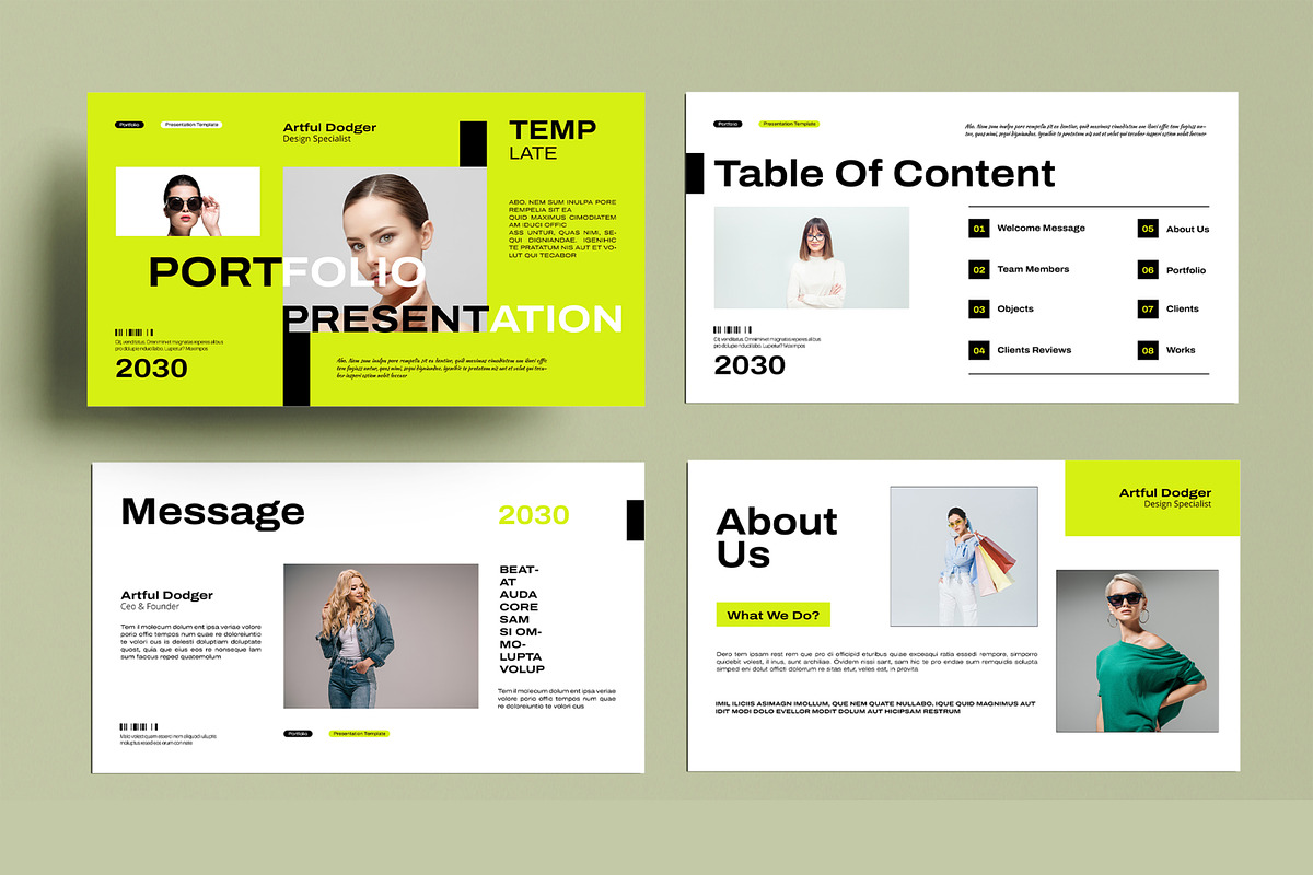 Portfolio Presentation Template, a Presentation Template by MightyDesign (Photo 2 of 8)