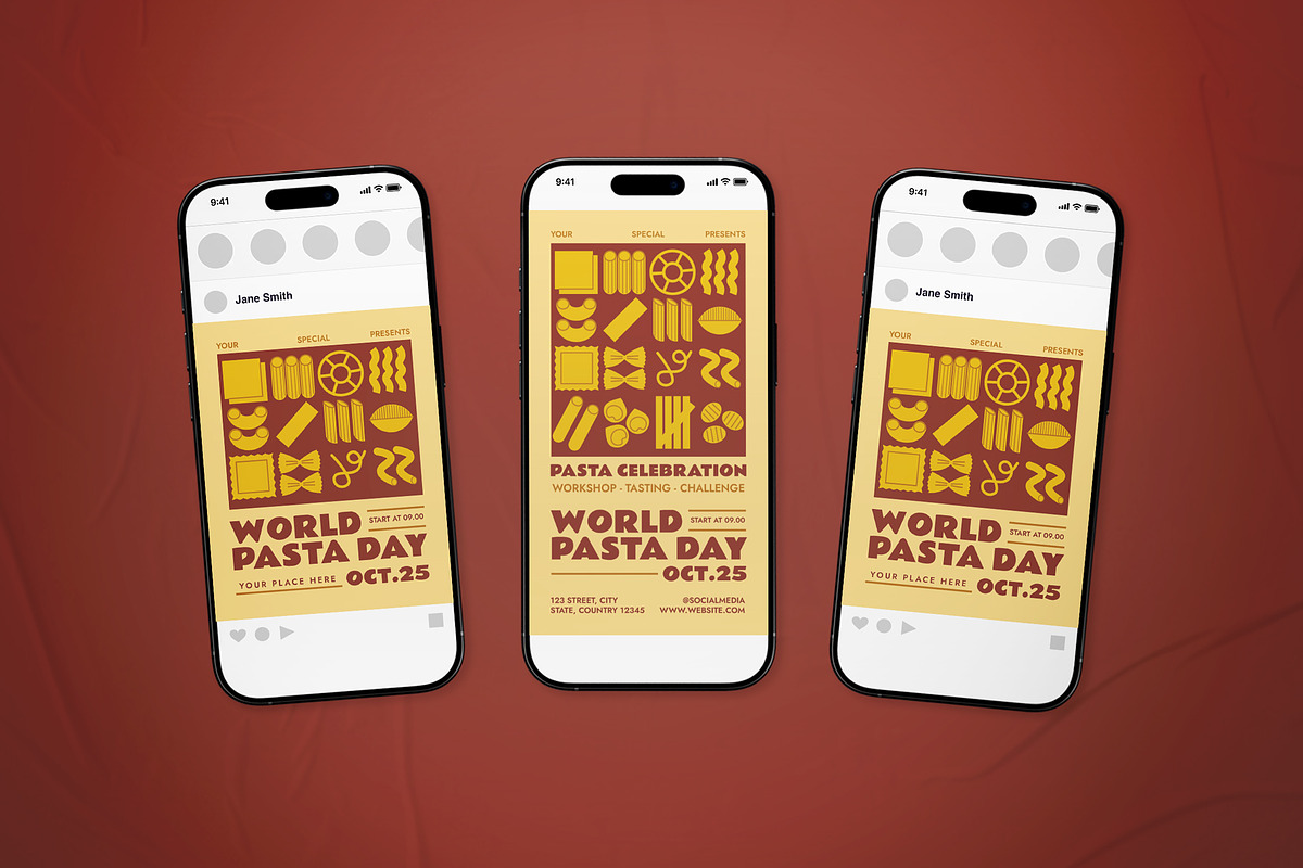 World Pasta Day Event Flyer Set, a Flyer Template by The Good Store (Photo 2 of 2)