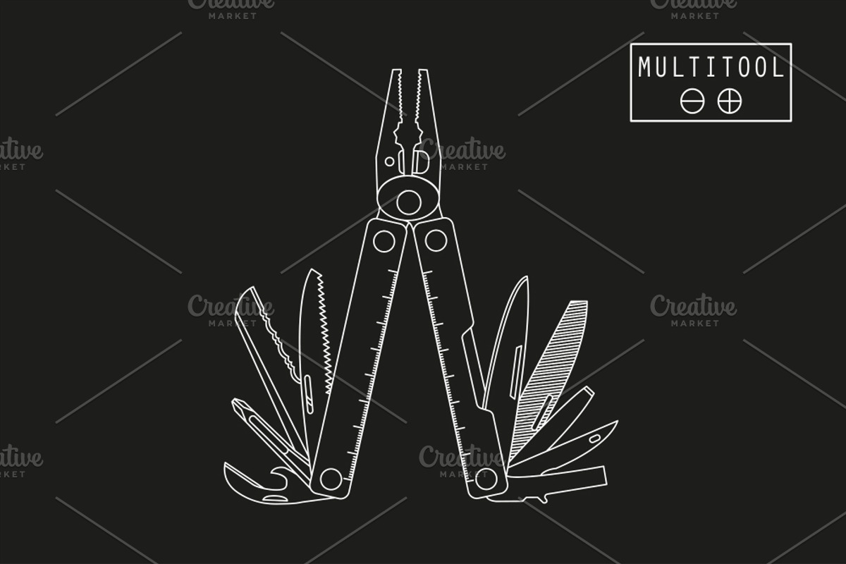 MULTITOOL., an Object Illustration by WINS Doodle shop (Photo 3 of 4)
