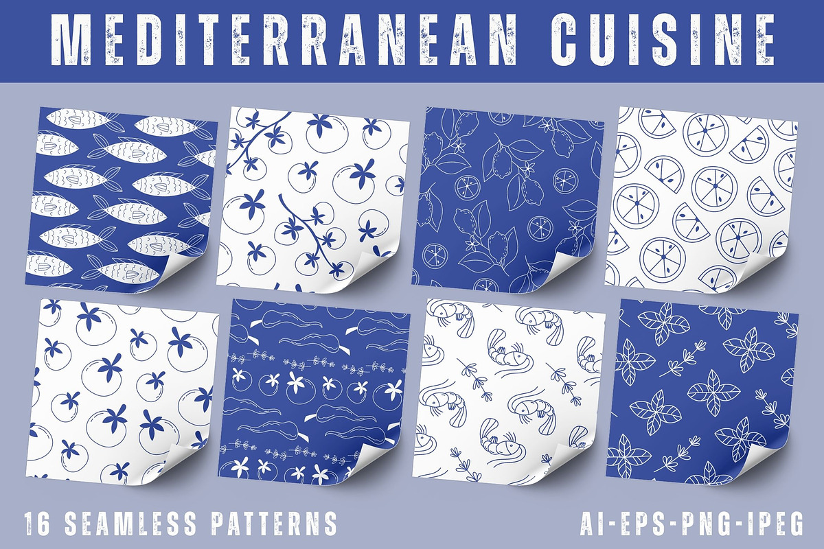 Mediterranean Cuisine, a Food Illustration by YuskinKot (Photo 4 of 6)