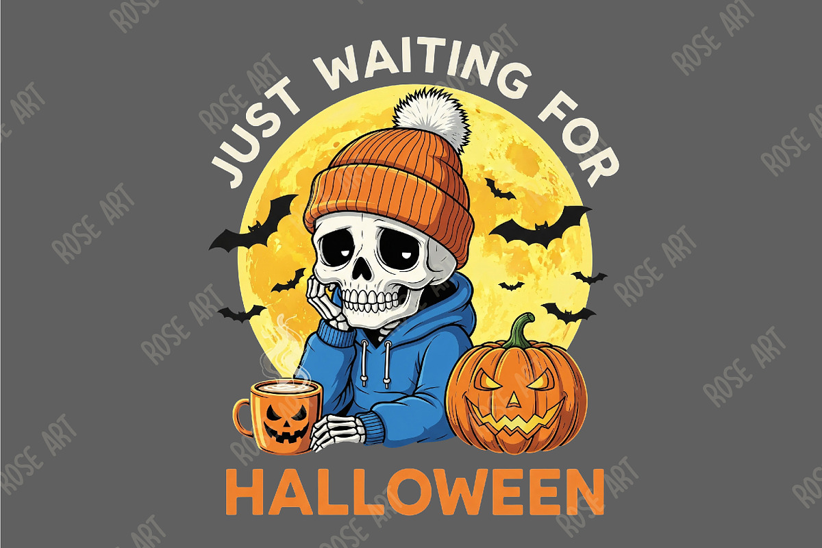 Just Waiting for Halloween PNG, an Illustration by Rose Art (Photo 1 of 2)