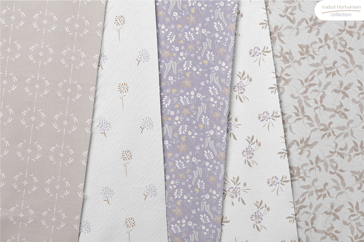 Faded Herbarium – Seamless Patterns, a Pattern Graphic by InaCorart (Photo 2 of 10)