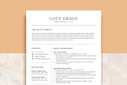Modern Professional Resume Template, a Resume Template by VictoriousVita (Thumbnail 1 of 8)