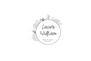Round floral frames hand drawn, an Object Graphic by AS Studio (Thumbnail 3 of 3)