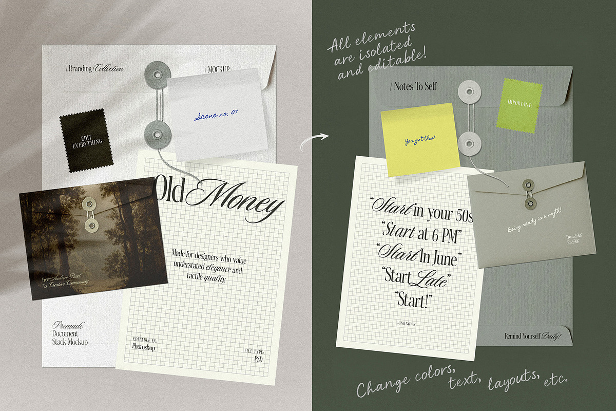 Old Money - Luxury Mockup Bundle, an Advertising Mockup by AndrewPixel (Photo 3 of 11)