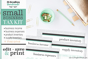 Small Business Tax Kit printable PDF, a Templates & Theme by OhEverythingHandmade (Thumbnail 1 of 6)