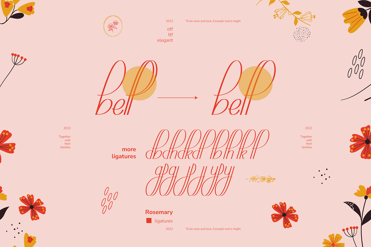 Rosemary Handwritten Font, a Script Font by infernostudio3