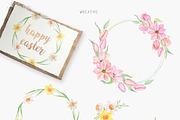 Spring flower, Easter set Watercolor, an Animal Illustration by Daryartsy (Thumbnail 4 of 12)