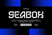 Seabox - Bold Futuristic Font, a Sans Serif Font by Variatype (Thumbnail 1 of 6)