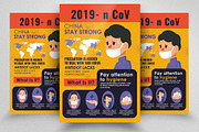 Corona Virus Prevention Flyer, a Flyer Template by Business Flyers (Thumbnail 1 of 2)