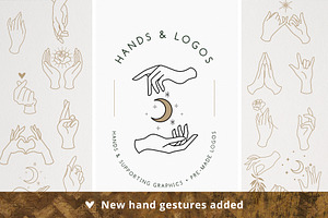 20 Hands & Logo Templates