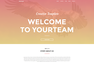 YourTeam Responsive Landing Page