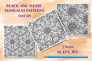 Black and white mandalas patterns mi, a Pattern Graphic by Graphic Magic (Thumbnail 1 of 3)
