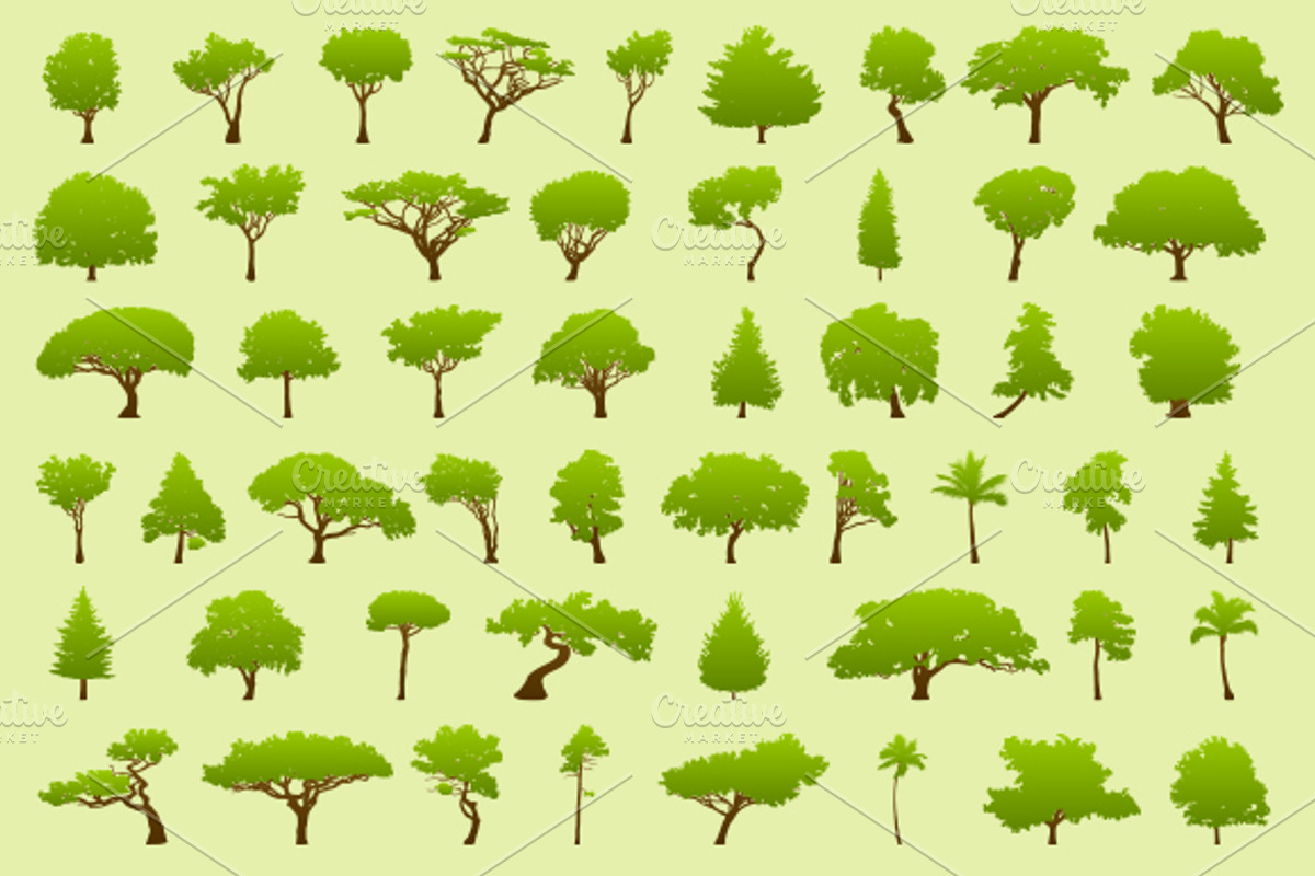 Collection Of 51 Tree, an Illustration by Mantas Bac (Photo 2 of 5)